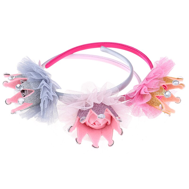 Kinderen Parel Tiara Kroon Haarband Tiara Hoop Voor Haar Sluiting Meisje Hoofdband Hoofdband Haar Sieraden Accessoires