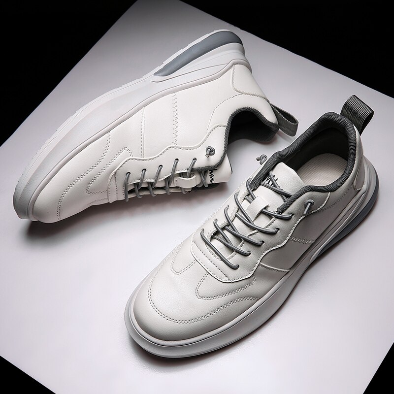 Lente zomer superfijne vezel schoenen heren sneakers lage top zwarte schoenen heren casual schoenen heren merk schoenen *