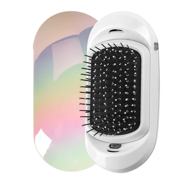 Tragbare elektrische ionische Haar bürste negative Ionen Haar bürste Styling Kopfhaut Massage kamm für den Heimgebrauch im Salon: Rot