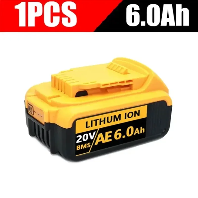 DCB200 20V Battery Compatible with dewalt power Tools 18V 12Ah rechargeable electric tool Lithium batteries 20V 18Volt 18v 12Ah: green