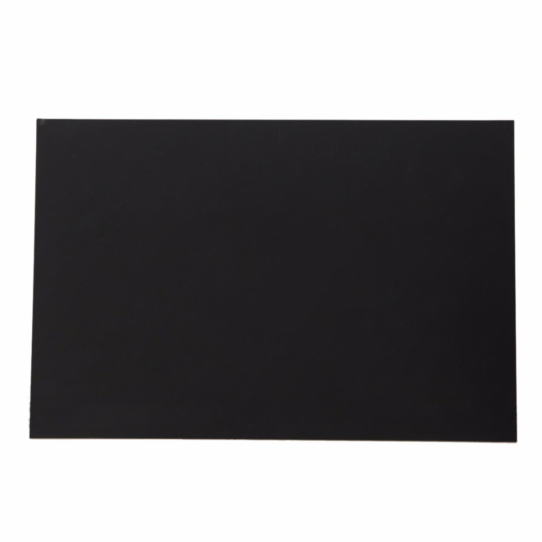 1pc 1mm Thickness ABS Styrene Plastic Flat Sheet Plate 200mm x 300mm Black For Industry Tools