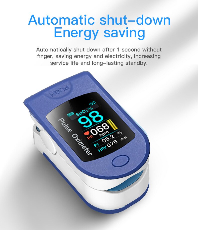 Bluetooth finger puls oximeter søvn overvåking data analyse fingertupp oximetro de pulso dedo blod oksygen monitor oled
