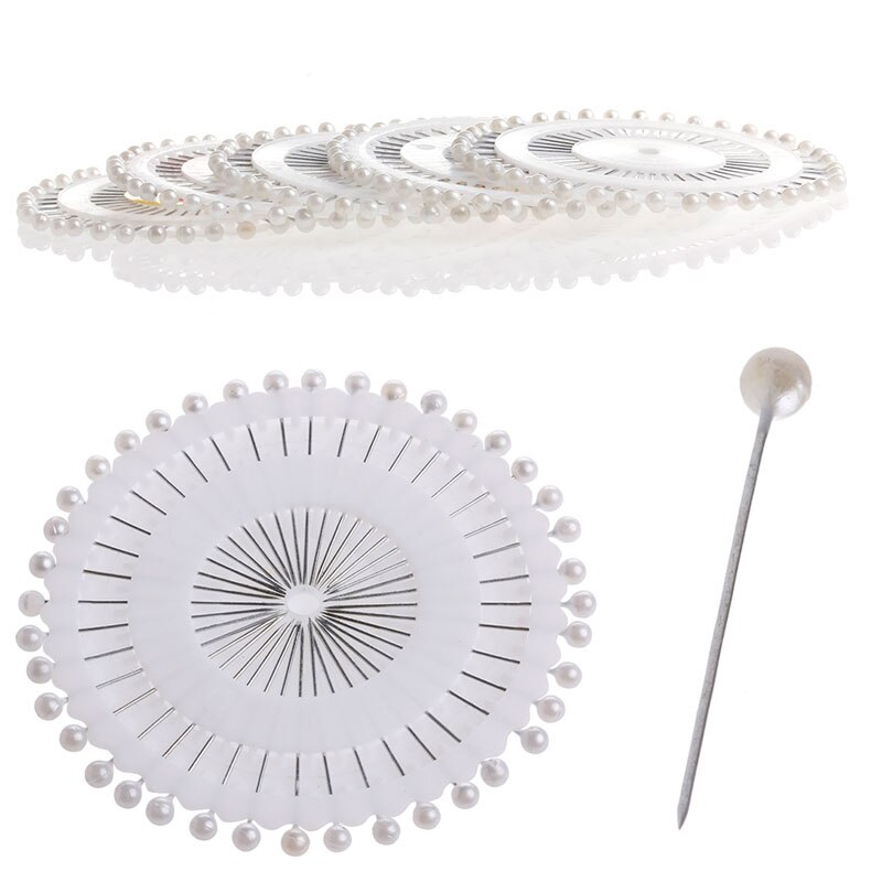 200 st corsage fixeringsnålar faux pearl sömnad bröllopsklänning hantverkstillbehör