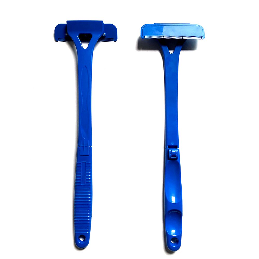 Back Shavers for Men Back Hair Remover Stretchable Back Razor Hair Trimmer Body Leg Razor Handle Tool Detachable Foldable