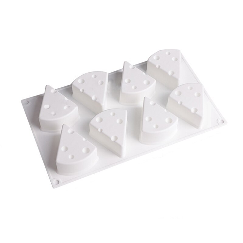 1pc ostformade kakformar för att baka dessert ring konstmousse silikon 3d formar bakverk verktyg 8 hål dekorationsverktyg: M -295 x 172mm
