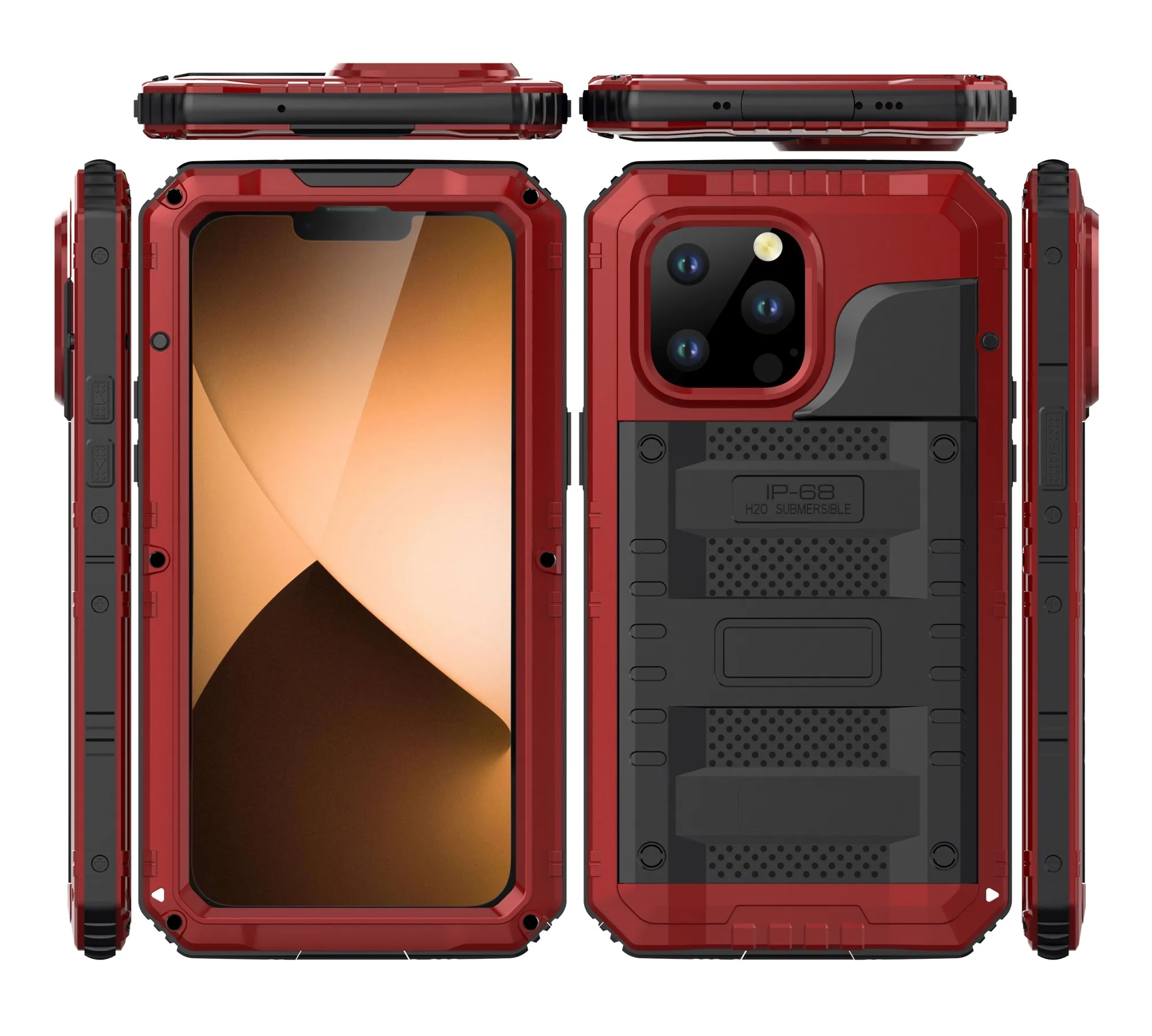 Cozycase Ultra Resistente Cover Per iPhone 14 Pro Impermeabile Antiurto IP68 Subacquea Antipolvere 360 Gradi Completa integrale Militare Rigida Rugged Custodia Anti Urto Waterproof Case Trasparente