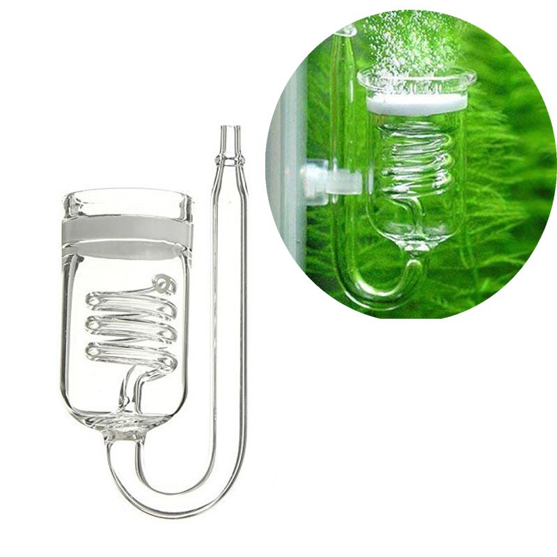 Glas Aquarium CO2 Diffuser Glazen Tank Verstuiver Solenoid Regulator Moss CO2 Verstuiver Voor Water Plant Tank Moss