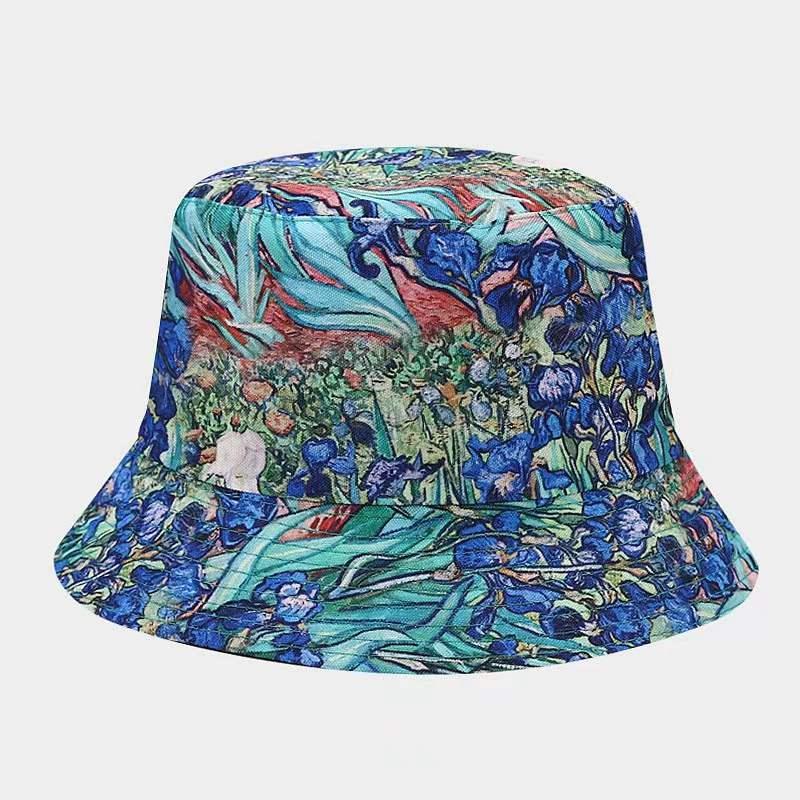 Emmerhoed Dames Heren Lente Zomer Hoeden Voor Vrouwen Gedrukt Visserspet Dubbelzijdig Outdoor Zonnebrandcrème Zonnehoed Opvouwbare Bob Nieuw: Army Green