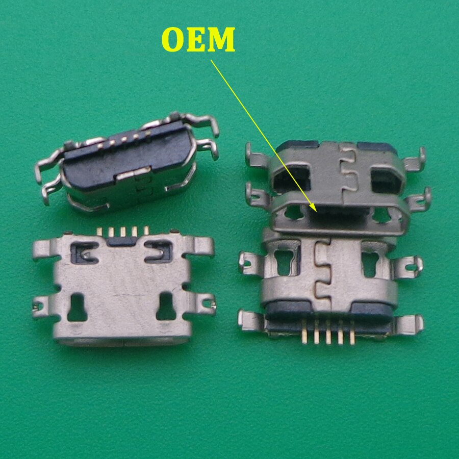 50 stk mini micro usb dc ladestik port stik stik strømstik til alcatel 5025g oplader dock