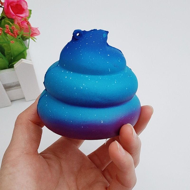 Mode Leuke Galaxy Kak Shaped Squishy Stress Reliever Decor Speelgoed Geurende Langzaam Stijgende Speelgoed Antistress Decompressie Speelgoed
