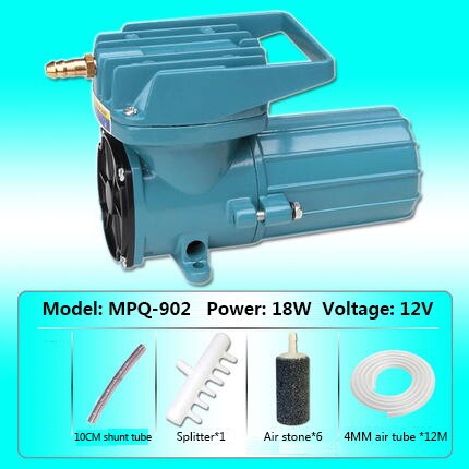 MPQ-902 electromagnetic air pump car battery DC oxygen machine aeration oxygen pump 12V 18W: MPQ-902 Accessories