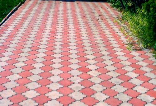 Plastic Molds for Concrete Paving Slabs Wall Stone Cement Tiles "Clover Stone" Paving Slabs Plastic molds BEST PRICE