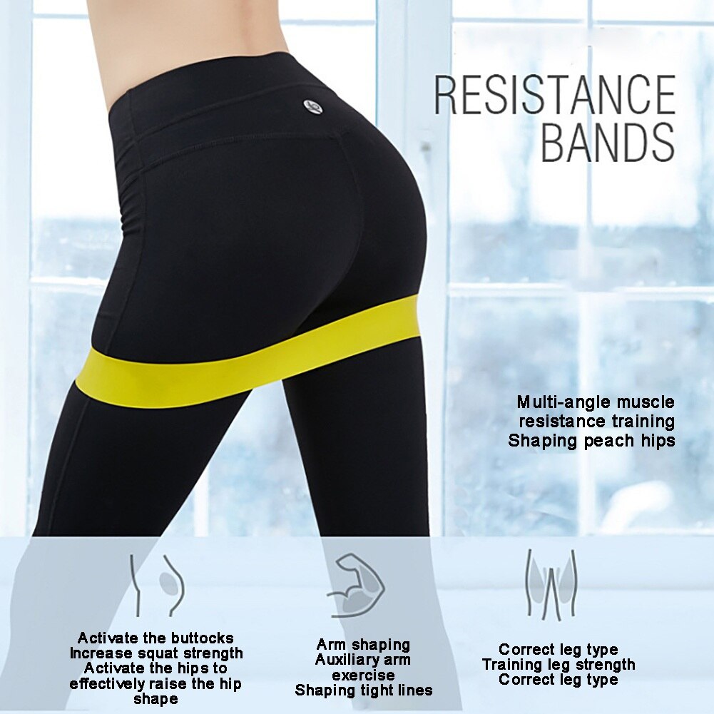 Yoga modstandsbånd + opbevaringspose latex ekspander loop gym træning fitness træning elastiske bånd sport tilbehør