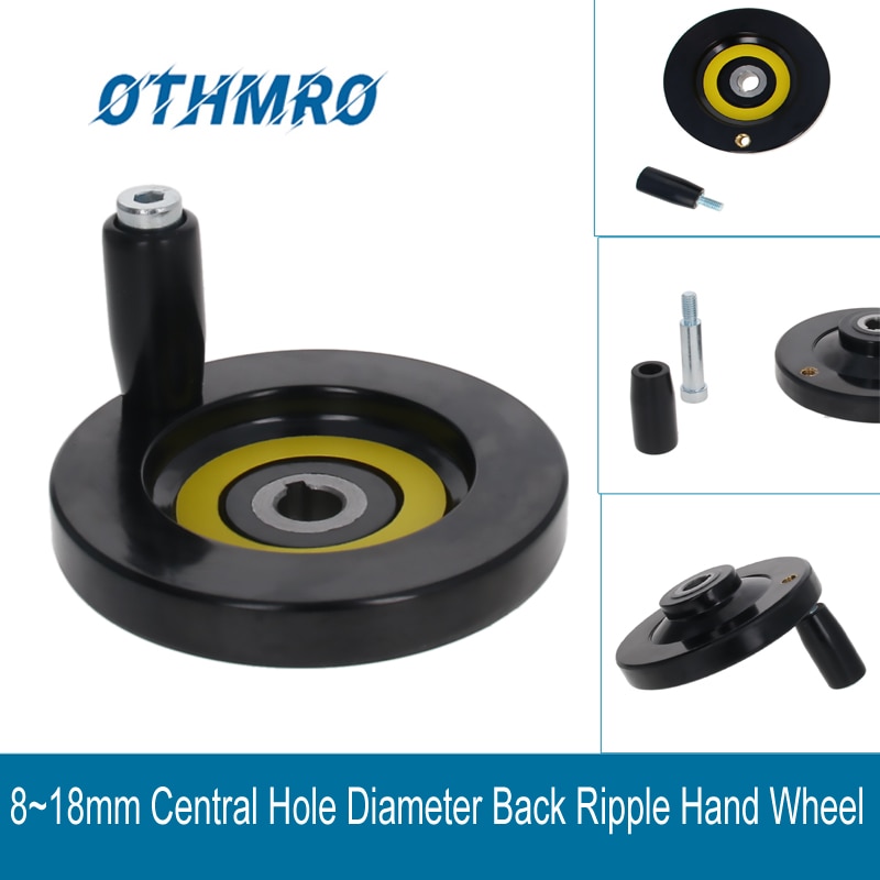 Roue à main à ondulation arrière 8 ~ 18mm, diamètre du trou Central, accessoires de Machine, usinage pour tour, fraiseuse, outils, 1 pièce/2 pièces