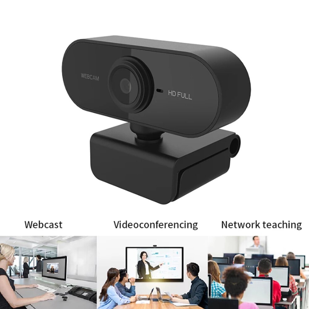 HD 1080P Webcam Mini Computer PC Webkamera mit Mikrofon Autofokus USB Kameras Drehbare Netz Kamera für Computer Laptop