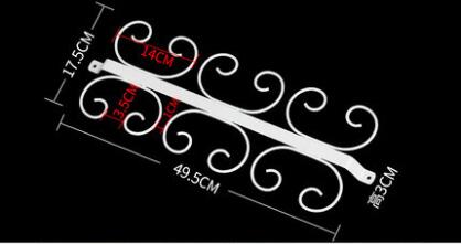 4 - 12 Wine glass rack Hanging Under Cabinet wine cup holder Stemware storage rack display shelf Organizer bar accessoires: white              L
