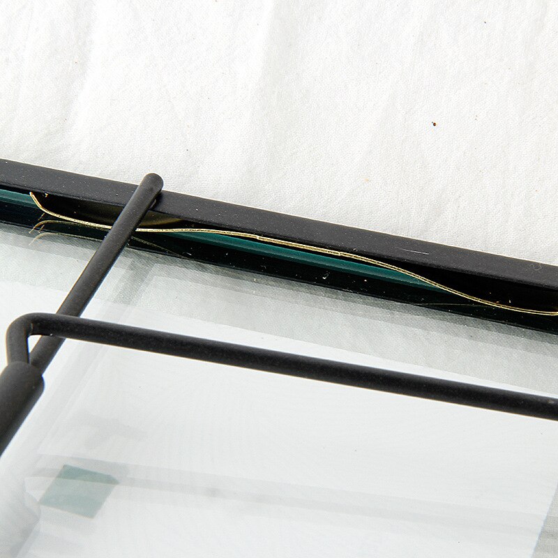 Cat Bracket Metallic Glass Photo Frame Portrait Holder Freestanding DIY Photo Frame Desktop Display Home Decoration