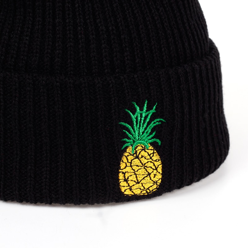 Voron ananas vinterhue kvinde unisex strikket skullies strik casual hat til mænd kvinder sort pink varm efterårs hue