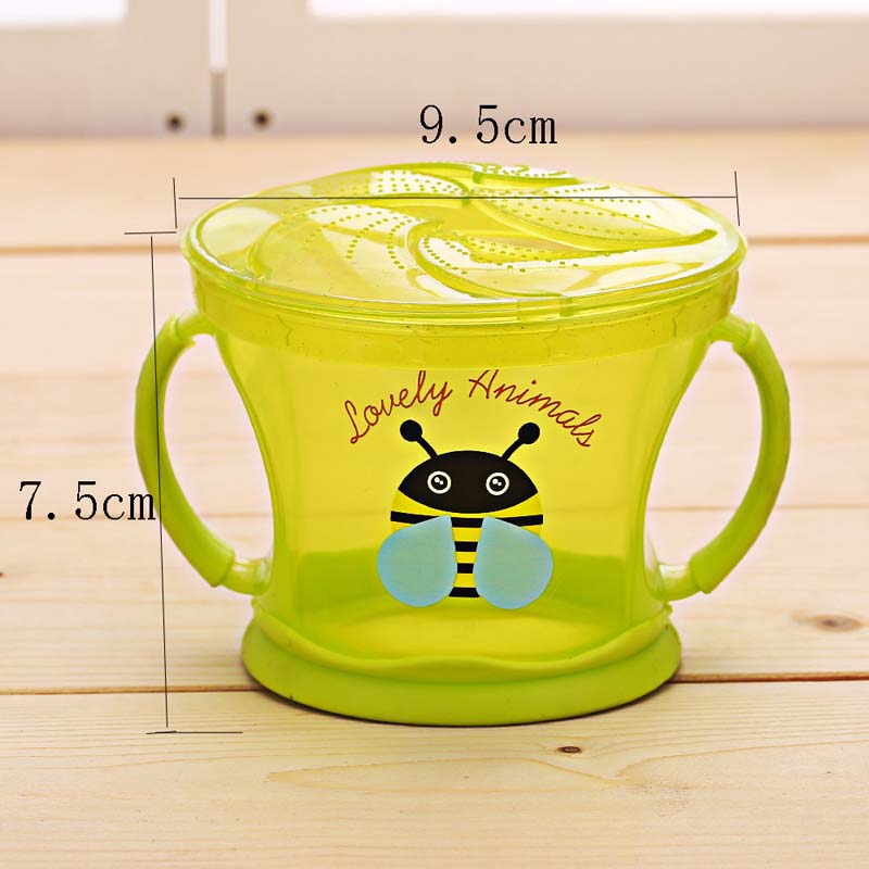 Baby snackvanger beker veilige snackbeker anti-mors snackbeker servies babyvoedingsbeker kom