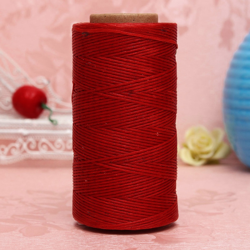 260M 150D 0,8mm Flache Gewachste NäHenne Linie dicke Gewachste Gewinde für Leder gewachste Schnur für Leder Handwerk Hand näHenne Gewinde