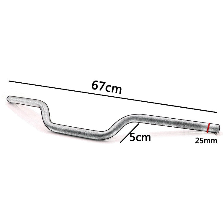 Guidon de traqueur universel 1 "25mm barre de traînée moto pour Harley Dyna Electra glisse Fatboy Train de nuit Softail Chopper