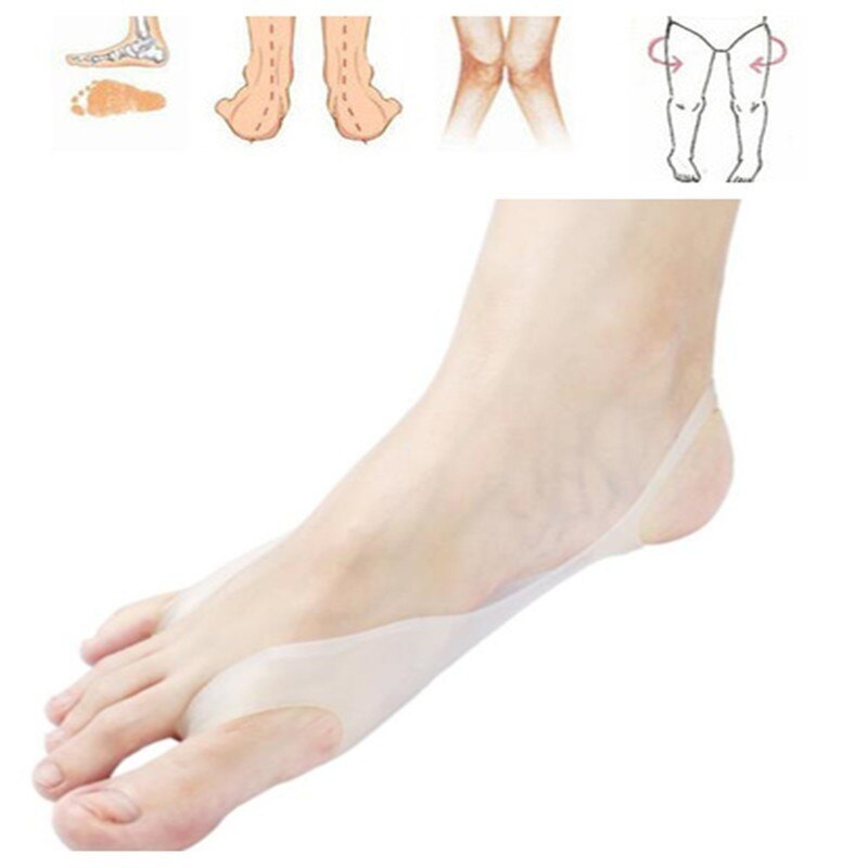 2 Pcs Foot Silicone Orthopedic Hallux Valgus Splint Corrector For Toes Separator Finger Pain Relief Pedicure Foot Care Tool