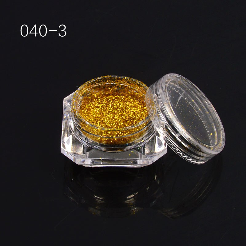 Olografica di Zucchero In Polvere glitter per unghie Polvere di Sabbia Estate Unghie artistiche Pigmento Manicure Capovolge La Decorazione 12 Colori Disponibili: 040-03