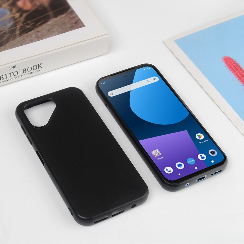 For FAIRPHONE Fairphone 6 Soft TPU Phone Case for Fairphone6 FAIRPHONE6 Matte Frosted Cover Shell Silicone Protective Coque: black