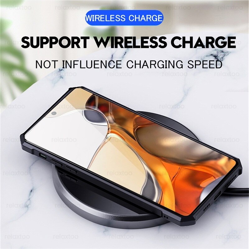 Mi11T Profi fallen transparent Acryl PC + TPU Stoßstange Rückseite für Xiaomi11T Xiaomi 11 T Profi Mi 11 T airbag Stoßfest Schützen Coque