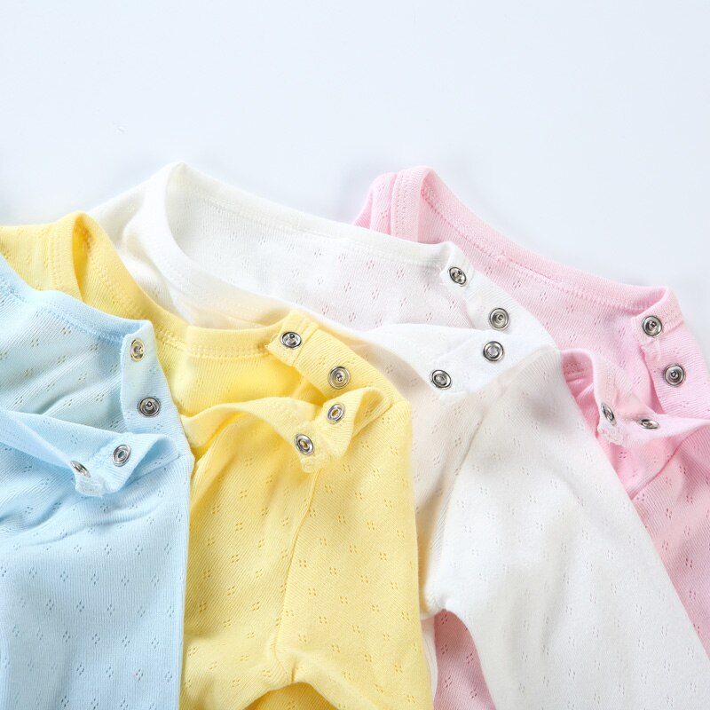 Baby bodysuit lange mouwen babyjongens meisjes kinderkleding babykleding kinderkleding 100%  katoenen overalls effen overalls