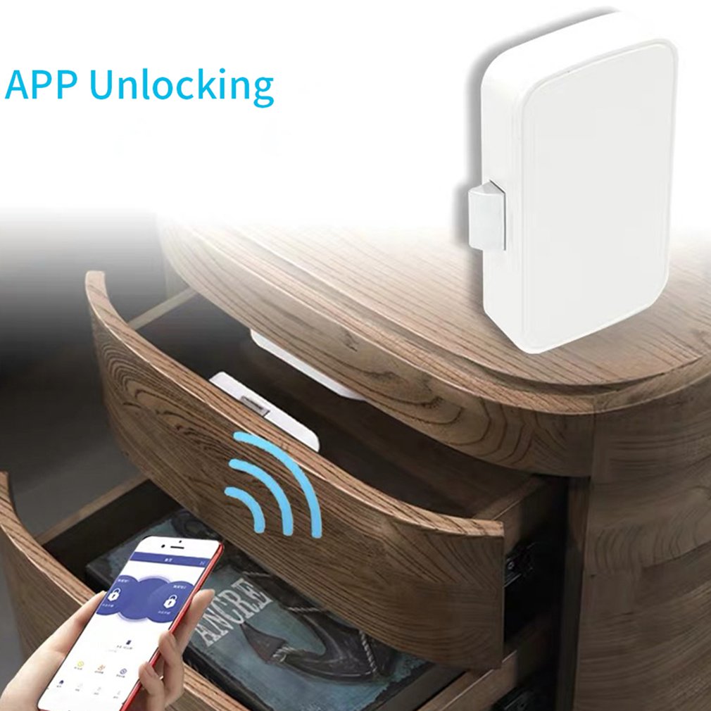 T1 APP Smart App Drawer Lock Sticky File Cabinet Wardrobe Shoe Cabinet Mailbox Door Drawer Smart Lock