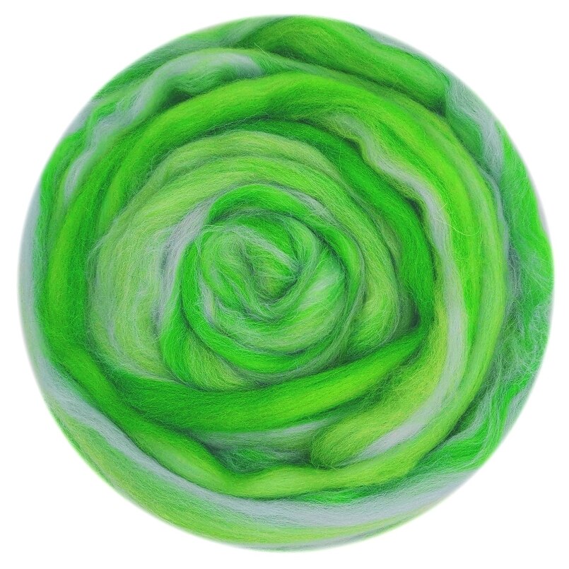 Lã misturada lã roving 50g merino misturado mão tingida lã topo arte agulha e molhado felting suprimentos agulha felting diy lã (no.12): Laranja