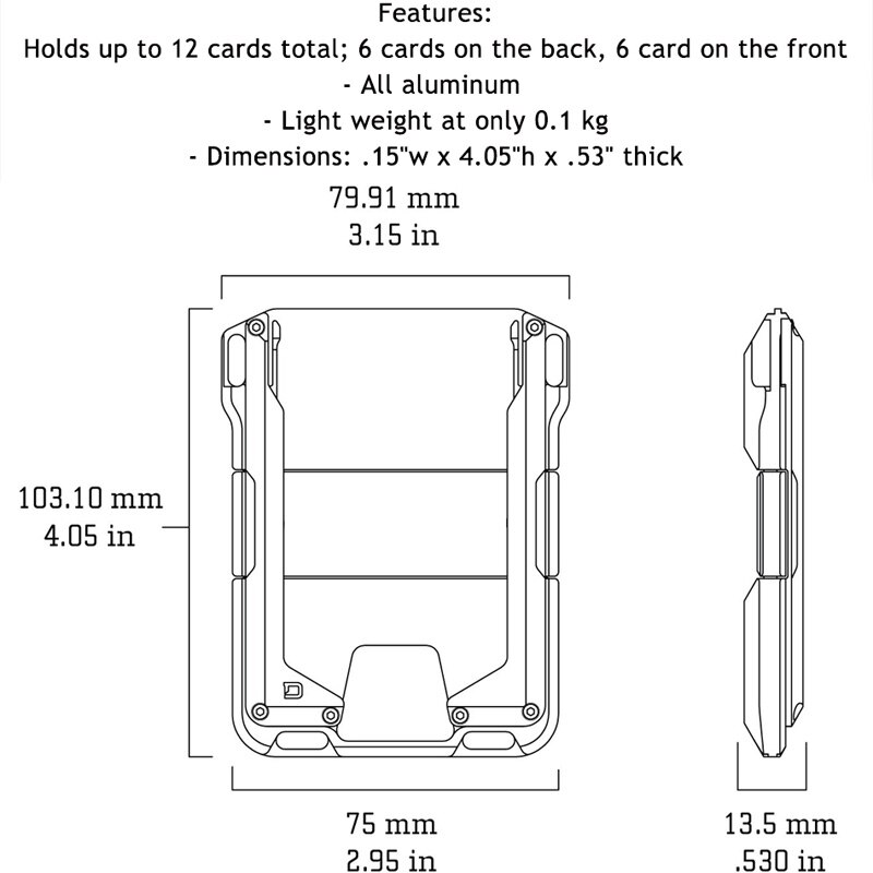 NFC Rfid Metal Bank Credit Card Holder Men Women Minimalist Wallet Male Cardholder porte carte Billetera case for badges choker