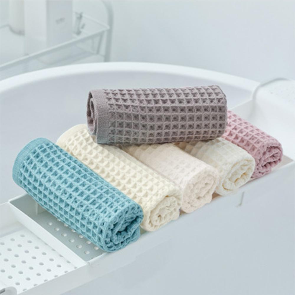 Waffle Weave Bath Towels Bathroom Adult Face Towels 100% Cotton 34x74cm Absorbent Water Soft Quick Drying Hand Towel toalla a5