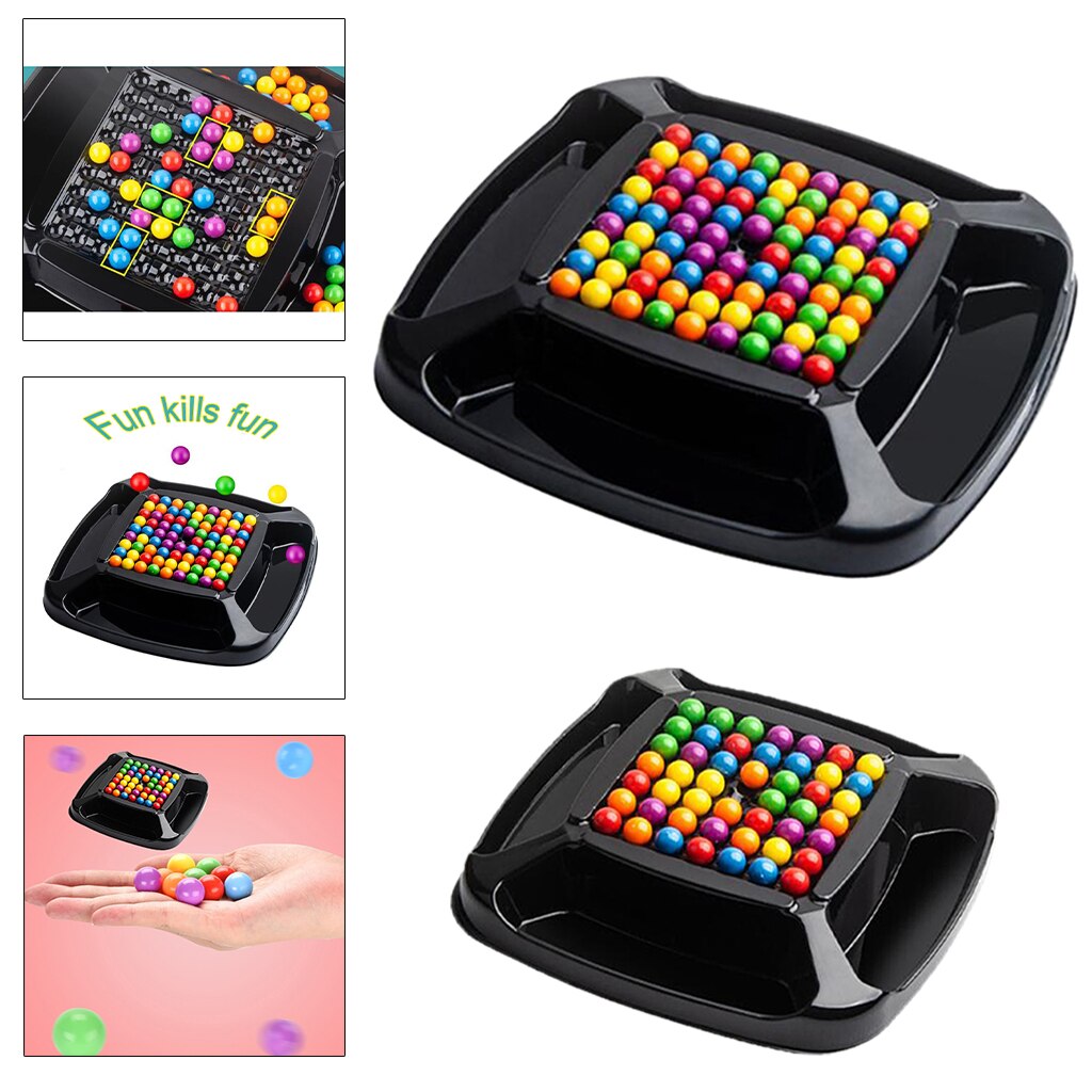 Rainbow Beads Game Color Matching Chess for Kids Adults Logic Exercise Game