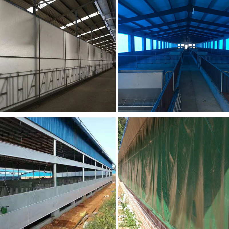 Persianas enrollables de granja, lona protectora contra el frío, mantiene el calor, paño impermeable a prueba de viento y lluvia, protector solar Anti-UV
