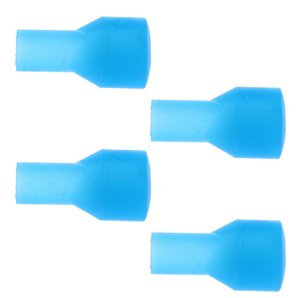 4pcs Drink Tube Bite Valve Mouthpiece for Outdoor Sports Backpack Hydration Pack Water Bladder Blue/ Black