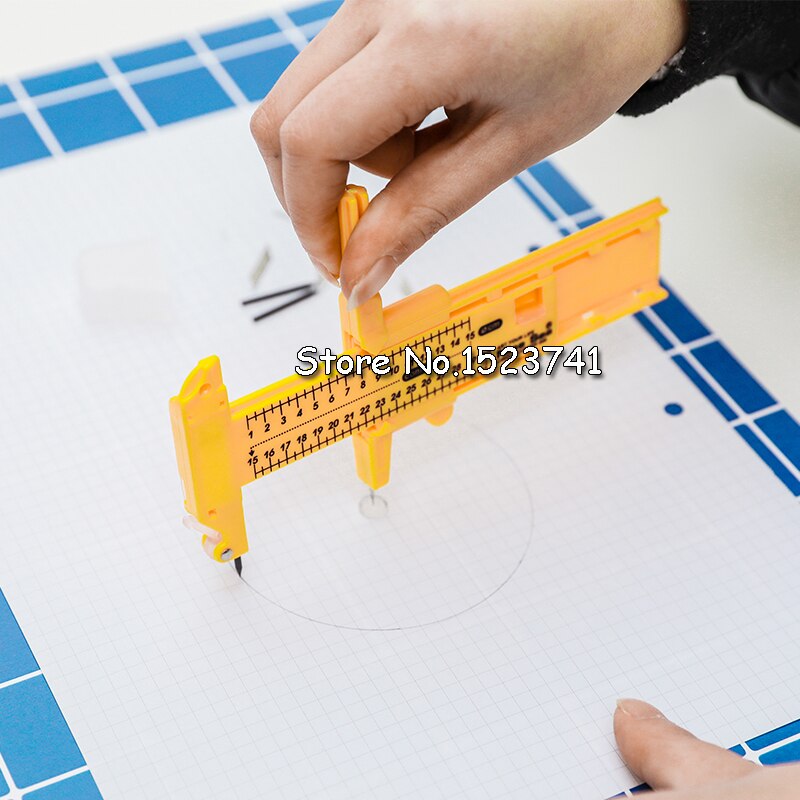 Compas multifonctions coupe-papier circulaire ajustable, outil de coupe circulaire modèle circulaire 1cm-30cm, accessoire artisanal