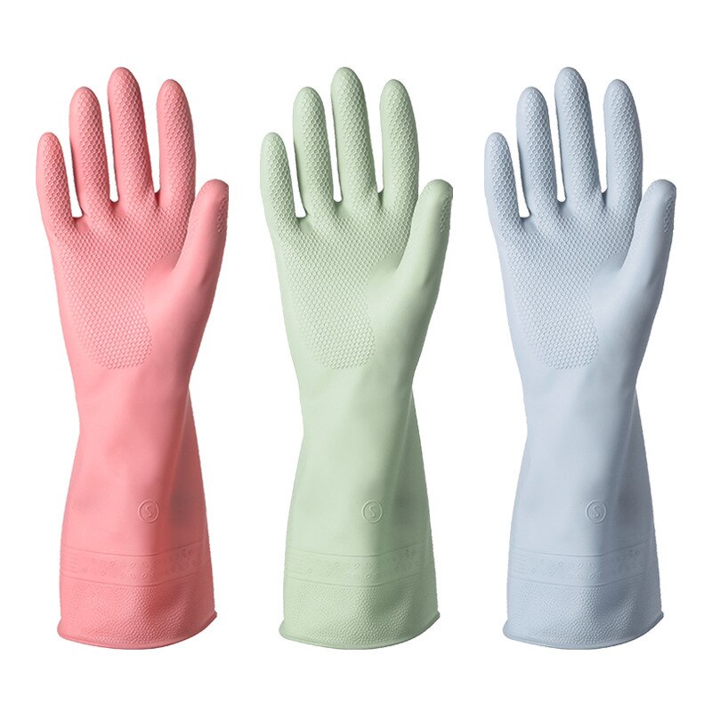 Luvas de limpeza para cozinha, luva impermeável para lavar louça, lavar louças de borracha durável para casa, 1 par