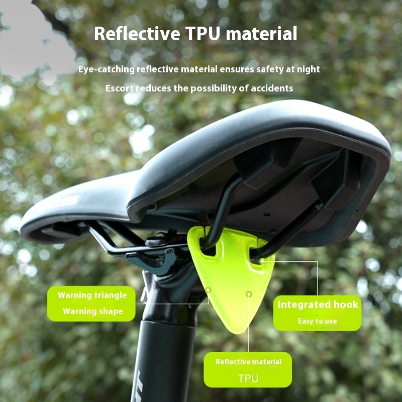 Bicycle Reflective Tail Light Night Riding Reflective Warning Sticker Safe Cycling Lamp MTB Raod Rear Light Bicycle Accessories
