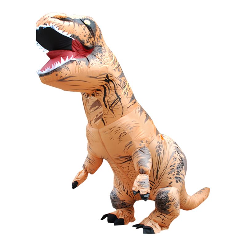 Shop. Inflatable Dinosaur Cosplay Costume Child Adults Halloween Blowup Outfit: S / Brown