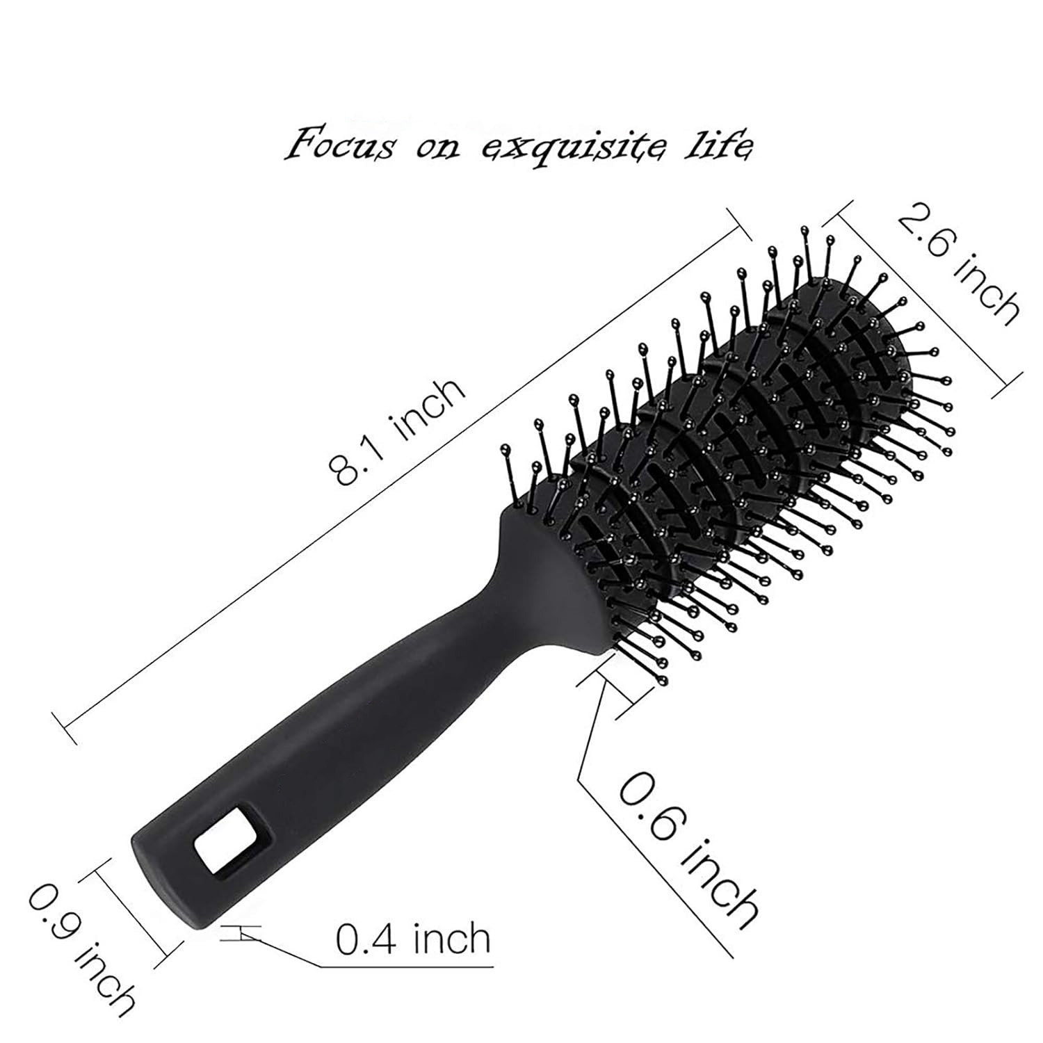 Cepillo de pelo ahuecado, cepillo de peinado, peine para Barba, cepillo para desenredar, estilismo multiusos para el hogar: Verde