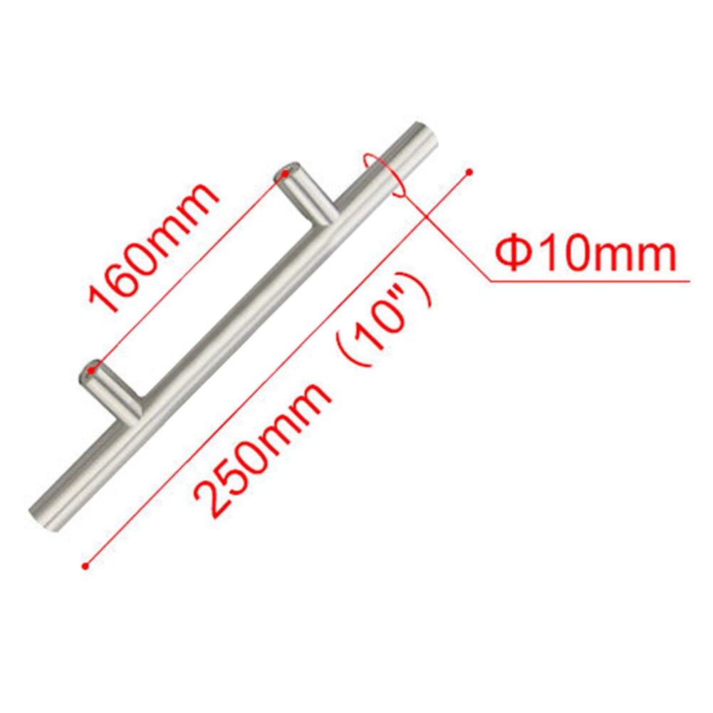 Meubels Handgrepen 64Mm-288Mm Roestvrij Staal T Bar Handgrepen Voor Meubels Kast Knoppen En Handgrepen Pull Voor kastdeur: B6691-4A