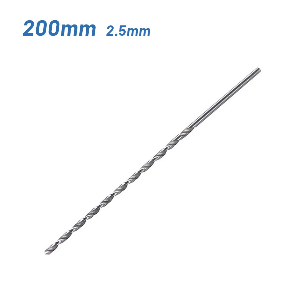 Herramienta eléctrica, broca de 160/200mm HSS de acero de alta velocidad Extra larga para plástico para madera, Particular extendido de 1,5/2,5/3,5/4,5/5,5mm