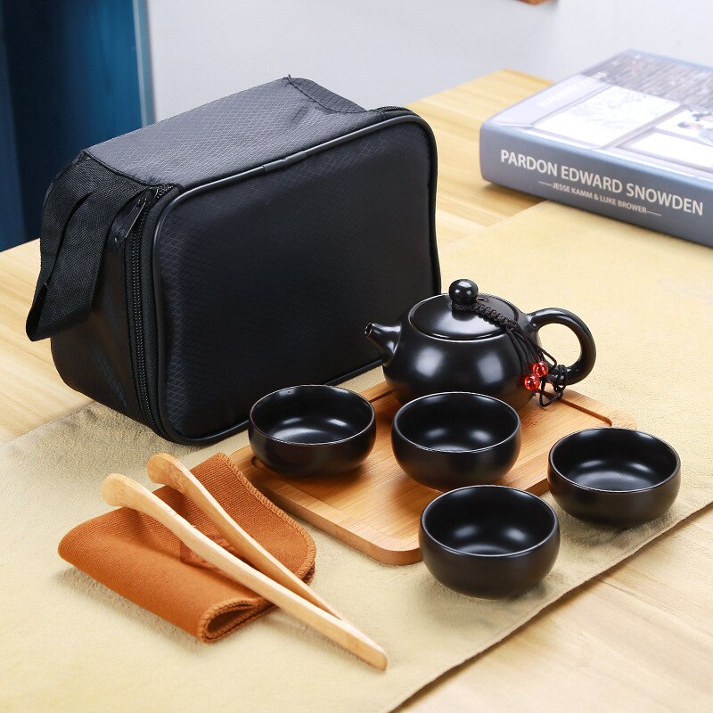 Ceramic teapot kettle gaiwan Chinese Travel Ceramic tea cup for puer chinese tea pot portable tea set drinkware: 12
