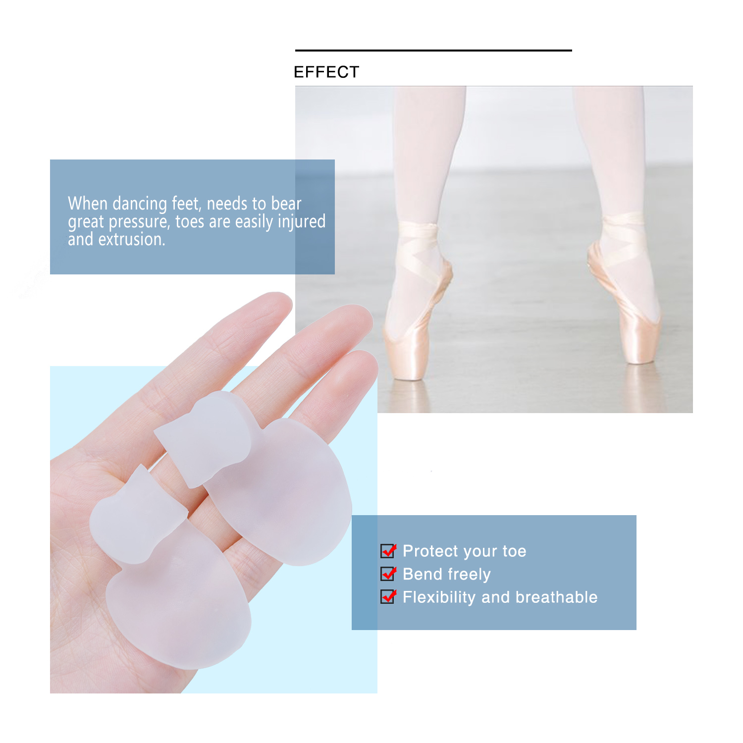 2 stuks = 1 Paar Gel Silicone Hallux Valgus Voetverzorging Tool Bunion Corrector Bone Toe Protector Straightener Teenspreiders pedicure