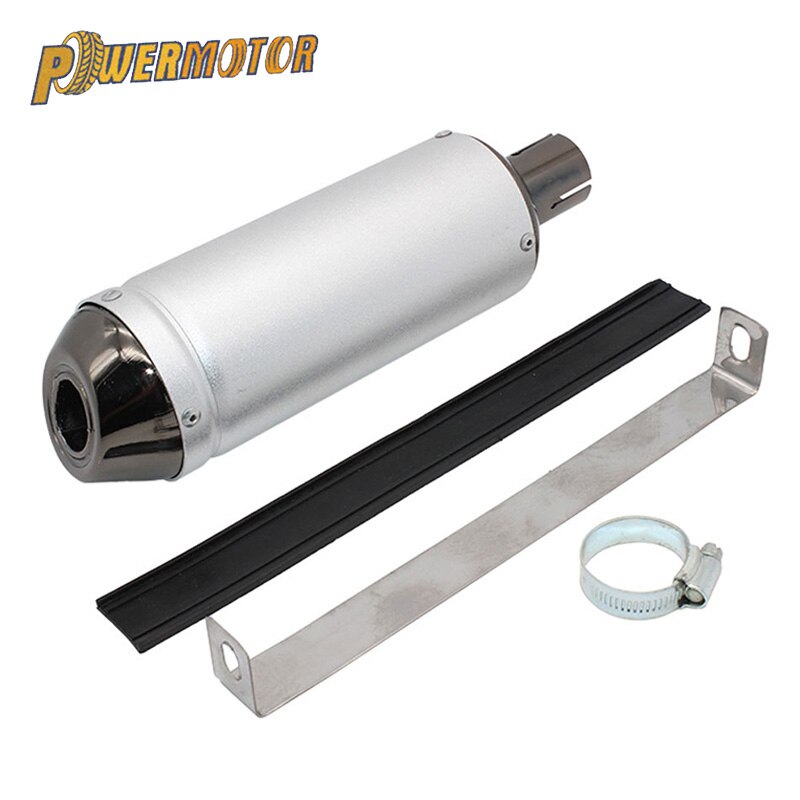 PowerMotor-28mm Motorcycle Exhaust Muffler Pipe Clamp Pipe Escape Moto 110 125cc 150cc PIT PRO Quad Bike Dirt ATV Scooter