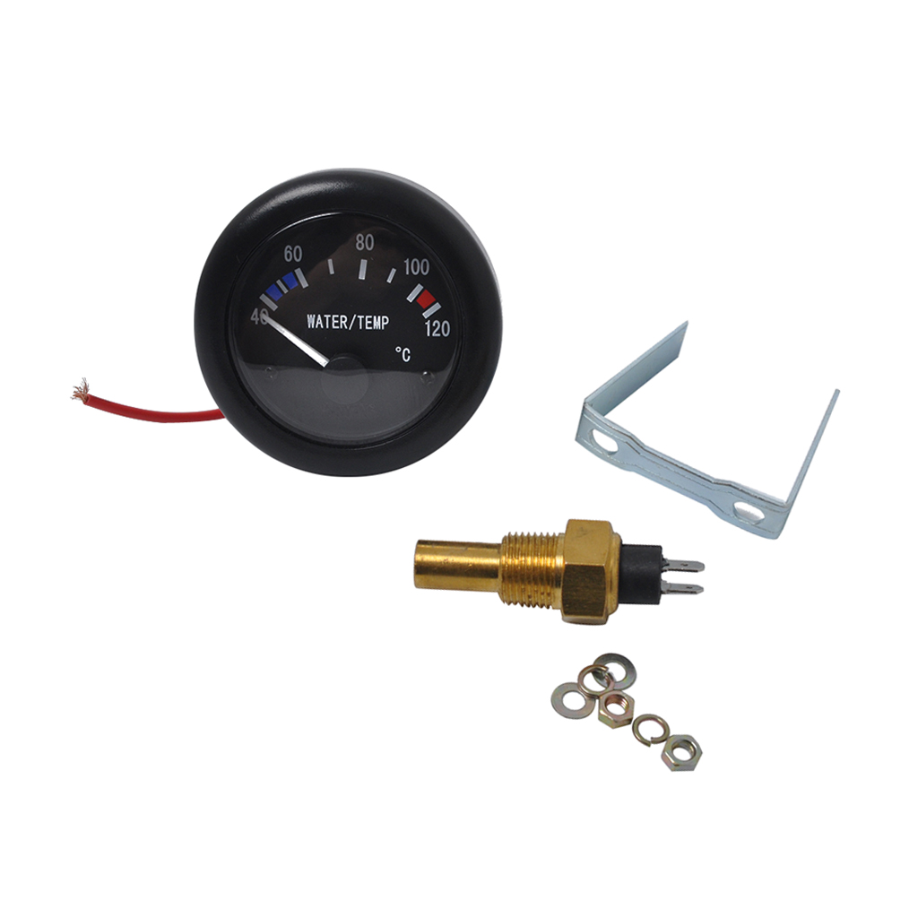 52mm 2 inch Marine Boat Water Temp Gauge with Temperature Sensor 12 Volt