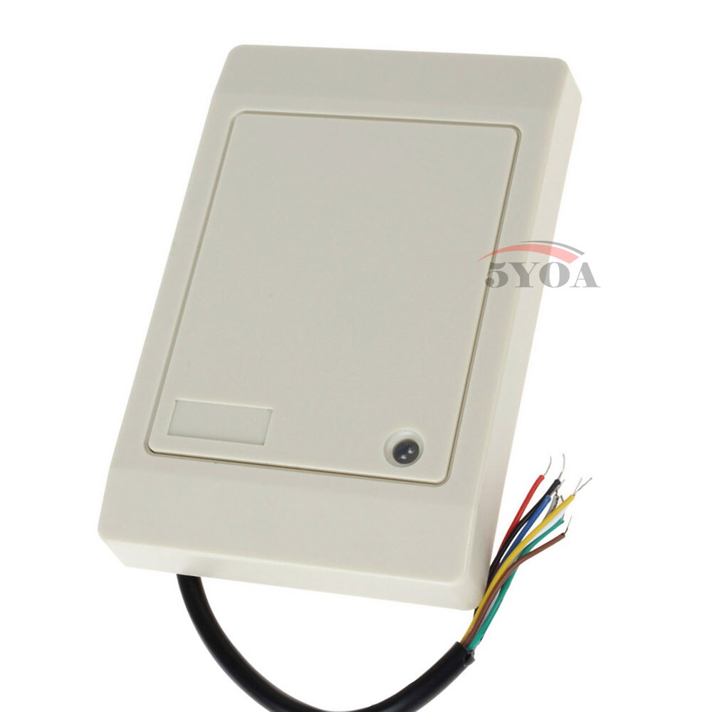 Lector de tarjetas de proximidad inteligente 5YOA, resistente al agua, 125KHz, RFID, sin contacto, Control de acceso, Weigand, IP65, EM ID