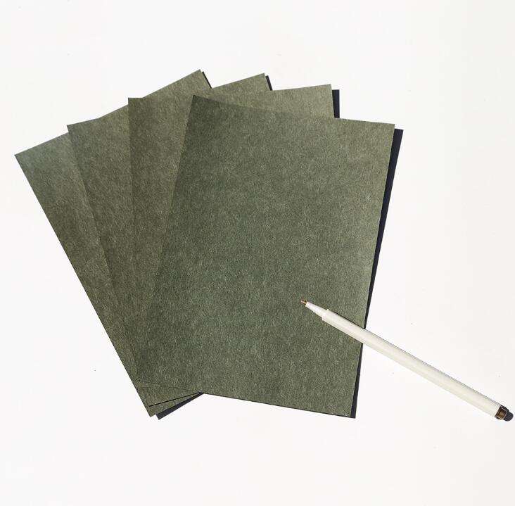 XRHYY 4 Sheets 20.9x14.4CM Vintage Stationary Paper Kraft Writing Stationery Retro Paper Writing Blank Kraft Letter Paper: Deep Green
